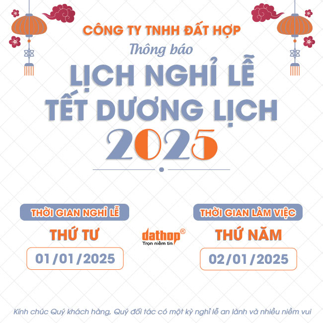 Thông báo nghỉ Tết Dương Lịch 2025 - EKTECH