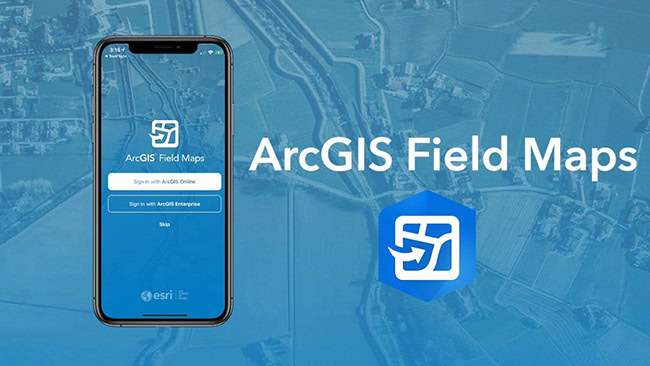 Trimble Catalyst DA2 tương thích hoàn toàn với ứng dụng ArcGIS Field Maps.