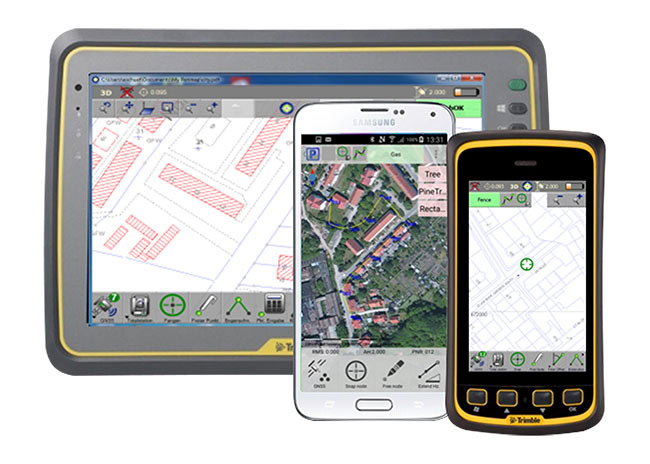 Trimble Penmap cung cấp giao diện trực quan, được dùng trong đo đạc khảo sát.