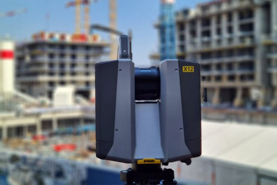 Trimble X12 giúp bảo đảm an toàn, hiệu quả các mô hình để quét BIM.