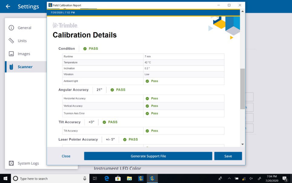 Trimble X7 - Bản cập nhật 2.0