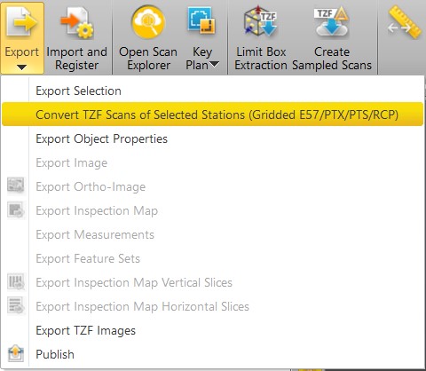 Xuất dữ liệu Point Cloud từ Trimble RealWorks để sử dụng trên Trimble Edgewise
